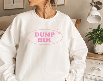 Dump Him Britney Spears sudadera, suéter gráfico de la década de 2000, vintage Dump Him Meme suéter, sudadera Inconic divertida, regalo para ella