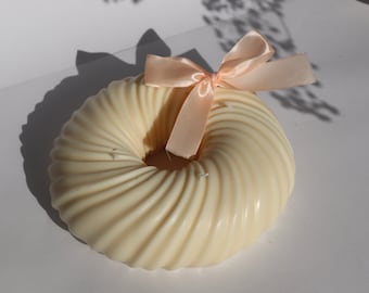 Bougie Donut , Bougie Cire de Soja, Grandes Bougies, Déco