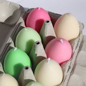 Easter eggs, scented candles, soy wax candles, aesthetic candles, handmade