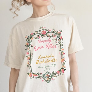 Comfort Colors Custom Bachelorette Shirt Personalized Bach Party TShirt Rococo Bride Shirt Coquette Bridal Shower Gift Wedding Party Shirts