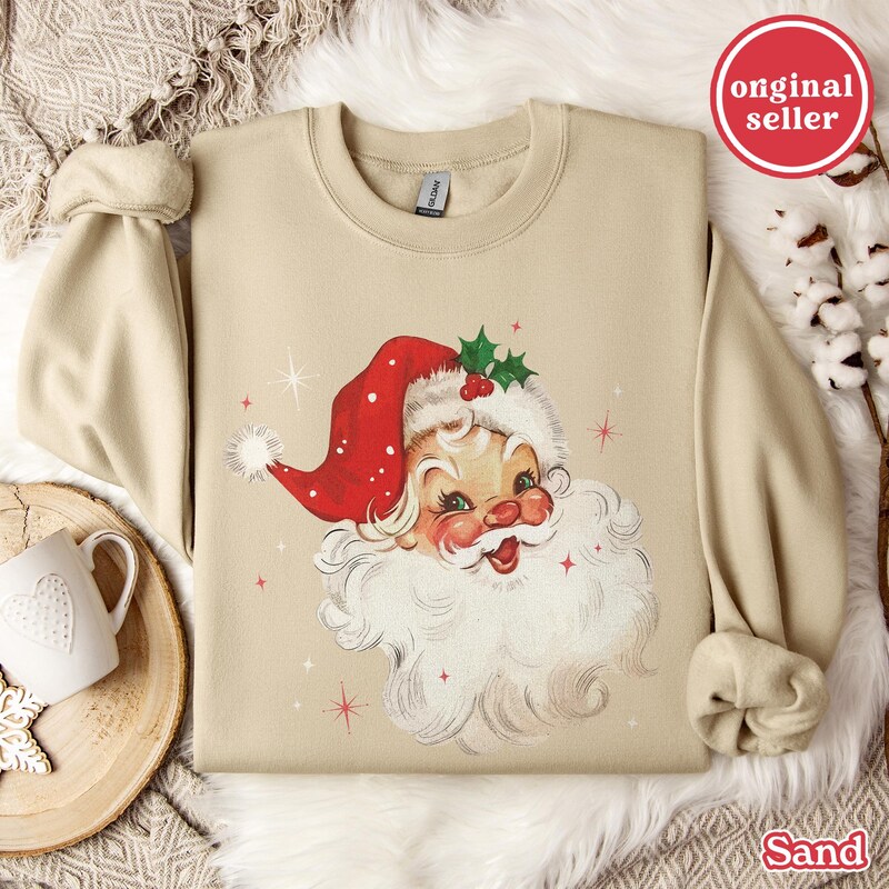 Vintage Santa Sweatshirt main image 1