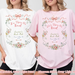 Custom Bachelorette Shirt Comfort Colors Personalized Bach Party TShirt Rococo Bride Shirt Coquette Bridal Shower Gift Wedding Party Shirt