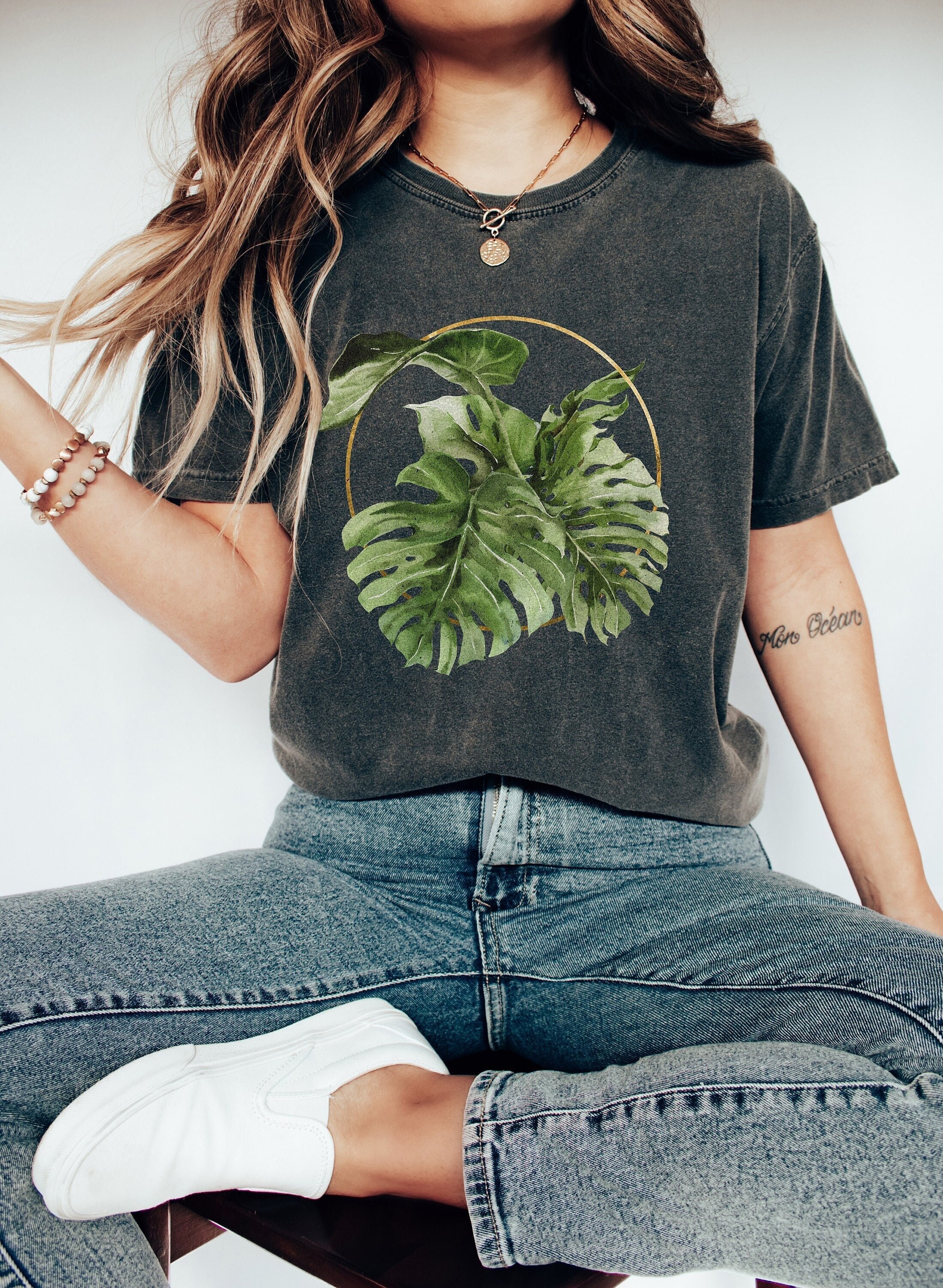 Botany Oversized TShirt Mandrake Herbal Tee Boho Witchy 