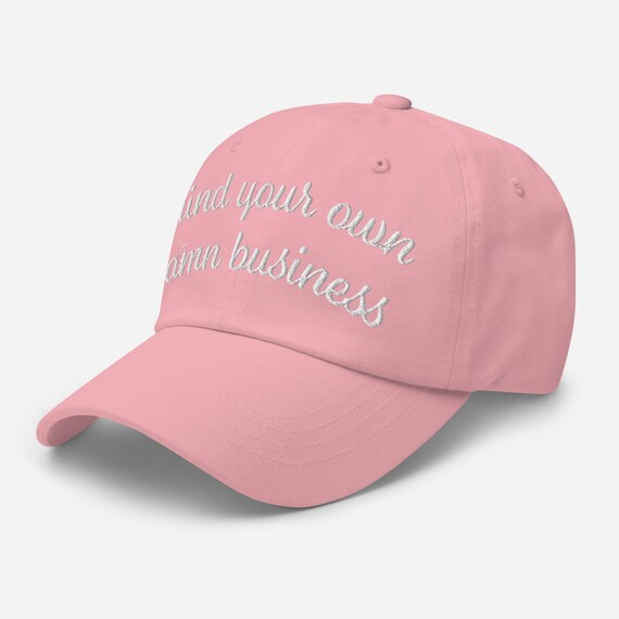 Mind Your Own Damn Business Embroidered Hat Feminist Gift  display picture 2