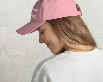 Mind Your Own Damn Business Embroidered Hat Feminist Gift  display picture 3