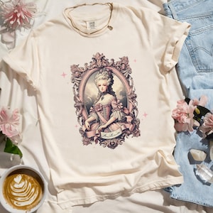 Coquette esthétique chemise cadeau noeud rose chemise coquette confort couleurs chemise Marie-Antoinette rococo vêtements girly vintage t-shirt graphique femme