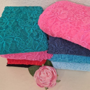 Spitze für Dessous nähen-Elastische Spitze 14 cm breit sehr weich