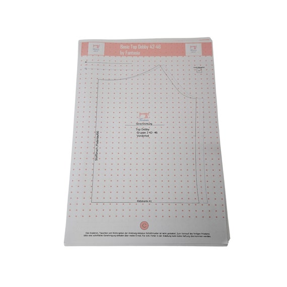 縫製パターン トップスベーシック/パターンPDF/レース付きアンダー