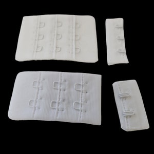 BH Verschluss 3x3 reihen-BH Verschluss 2x3 reihen Verschlüsse für Body und Bralette-Verschluss  Weiß