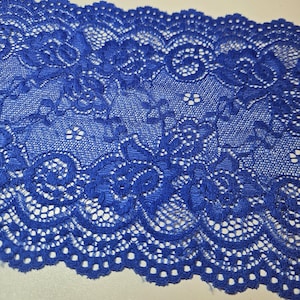 Spitze für Dessous nähen-Elastische Spitze 15 cm breit sehr weich/Coupon spitze ab 1,60 meter