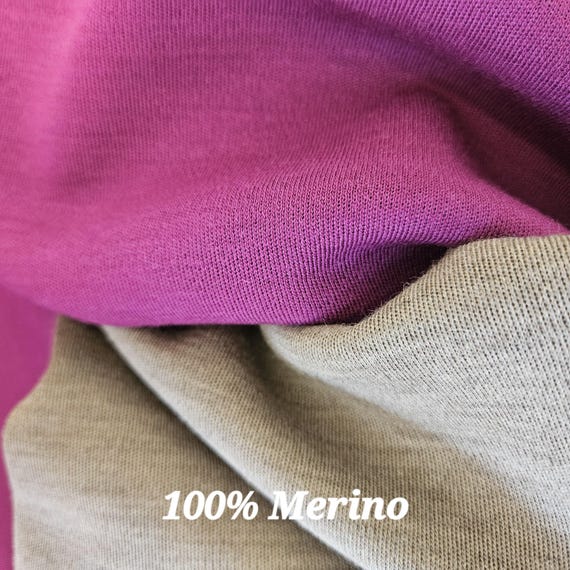 Merino Wool Fabric Merino Wool Fabric 100 Merino Fabric Merino Knit Extra Fine Interlock Etsy UK