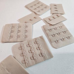BH Verschluss 3x3 reihen-BH  für Body und Bralette-Verschluss Beige