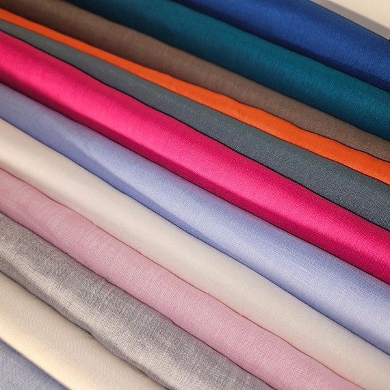 100 linen dress fabric Light blue linen fabric, 100% linen