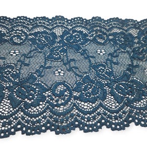 Spitze für Dessous nähen-Elastische Spitze 15 cm breit sehr weich/Coupon spitze 1,60 meter