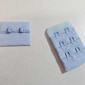 BH Verschluss 2x2 reihen-BH  für Body und Bralette-Verschluss Baby blau