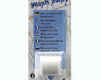 Madeira Wash Away filo per imbastitura solubile in acqua filo per cucire bianco 200 m KW205