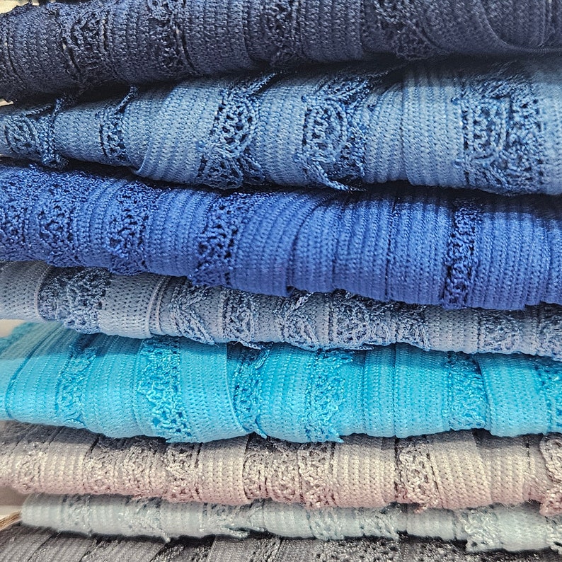 Trenza elástica de lencería trenza decorativa para bragas y elásticos de lavado de ropa interior en diferentes colores imagen 10
