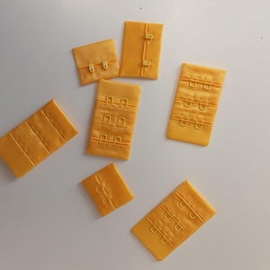 BH Verschluss 2x3 reihen-/BH Verschluss 3x3 reihen-BH  für Body und Bralette-Verschluss gelb