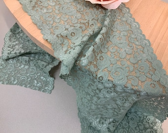 Pizzo di cotone per cucire lingerie - pizzo elastico largo 16,70 cm, molto morbido
