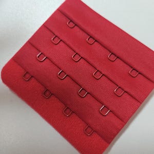 BH Verschluss 4x4 reihen-BH  für Body und Bralette-Verschluss rot