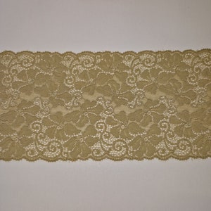 Sewing lace for lingerie-Elastic lace 17 cm wide very soft