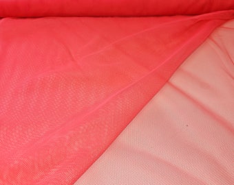 Tüll Unelastisch neon pink/Futter BH/Mittelstück BH Futter/Charmeuse, Marquisette, Einzugware, Stabilisierungsnetz zum BH-Abfüttern