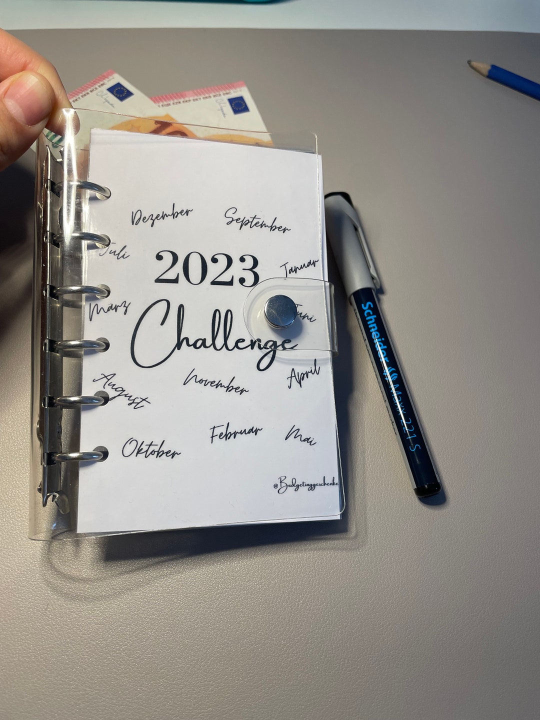 Annual Challenge Complete Set Budget Binder A7 Cash Envelopes Etsy