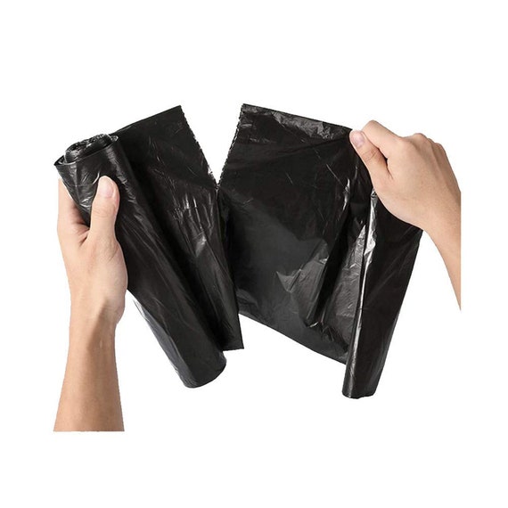 Biodegradable Garbage Bags small Size 43 Cm X 51 Cm 4 Rolls 120 Bags black  Color dustbin Bag/trash Bag black Color 