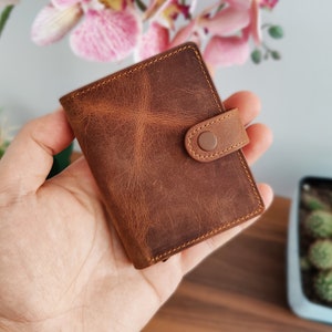 Herren Geldbörse - Leder Geldbörse - Personalisierte Brieftasche - Geschenk für Ihn - Schlanke Brieftasche - Herren Leder Brieftasche - Karten Brieftasche - Vater der Braut