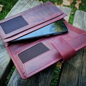 Cartera de mujer personalizada, regalo de Navidad, cuero genuino, cartera personalizada, cartera grabada, regalo personalizado para ella, regalo de cumpleaños