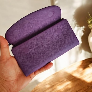Portafoglio in pelle fatto a mano personalizzato per donna, regalo per la festa della mamma, regali per la nonna, portafoglio per la mamma, regali per la mamma, regali per la mamma, portafoglio per monete da donna