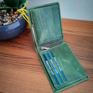 Portafoglio in pelle - Portafoglio personalizzato - Regalo per lui - Portafoglio minimalista - Regalo per gli uomini - Portafoglio uomo - Portafoglio carta - Portafoglio uomo - Portafogli