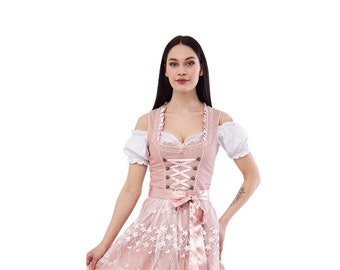 Trachten Dress/Folk Dress /German Dress/Women's German Dirndl Dress Costumes 3 Pieces for Oktoberfest Carnival