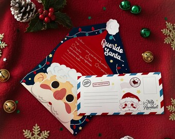 Carta Santa Claus Imprimible | Kit Digital Descarga Inmediata | PDF Listo para Imprimir | Actividad Navidad Niños