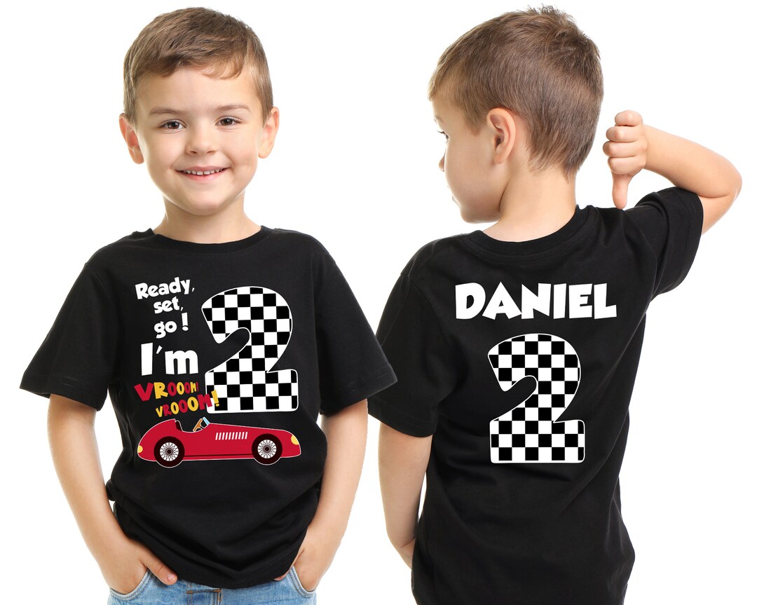 Birthday Racing Car Shirt Pit Crew Birthday Boy Shirt Race Etsy
