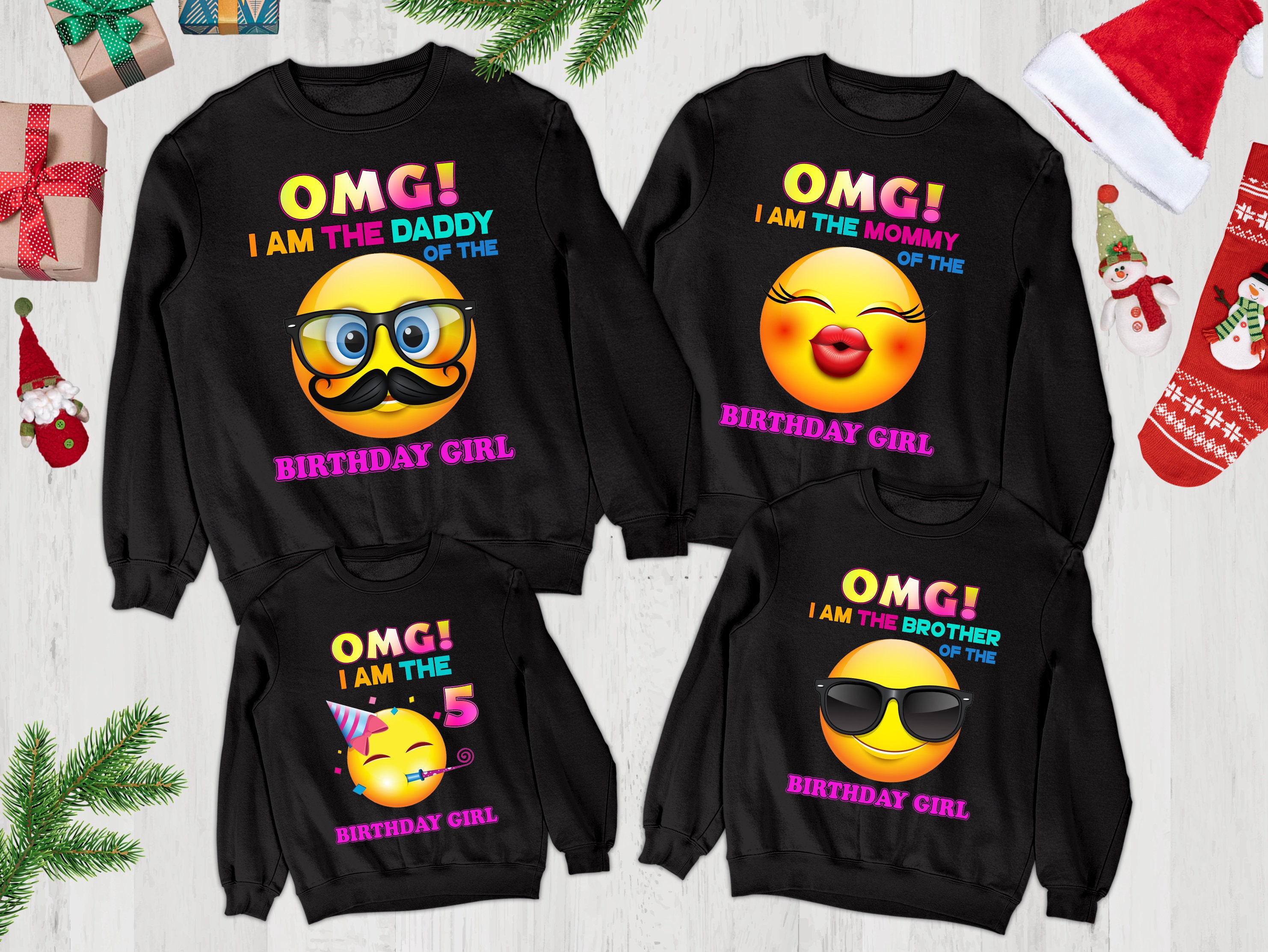 Emoji birthday shirt for best sale family