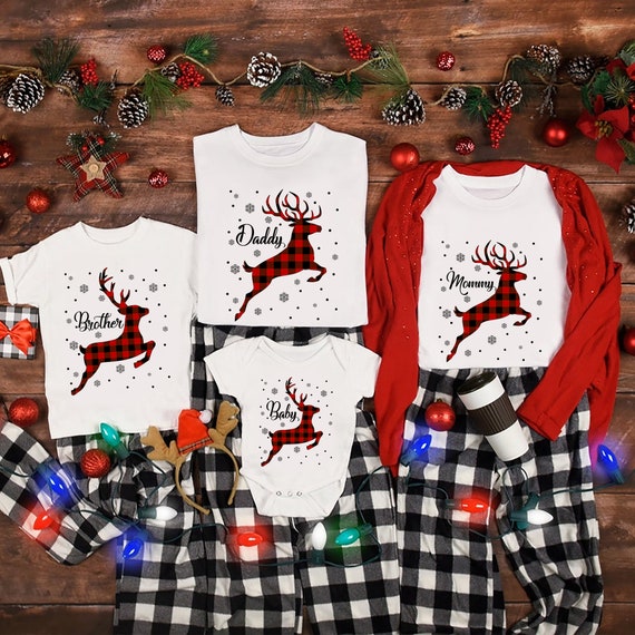 Custom Moose Shirts, Christmas Matching T-shirts, Couple Christmas