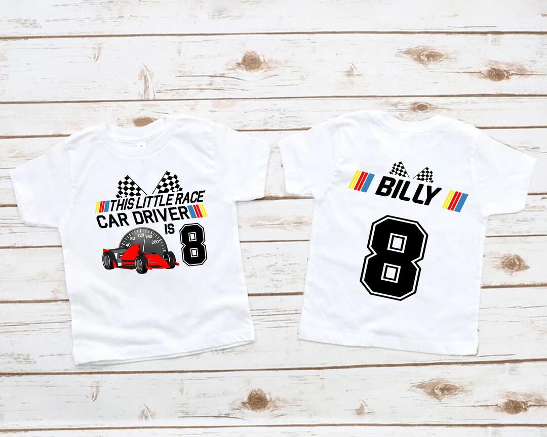 Birthday Racing Car Shirt Pit Crew Birthday Boy Shirt Race Etsy