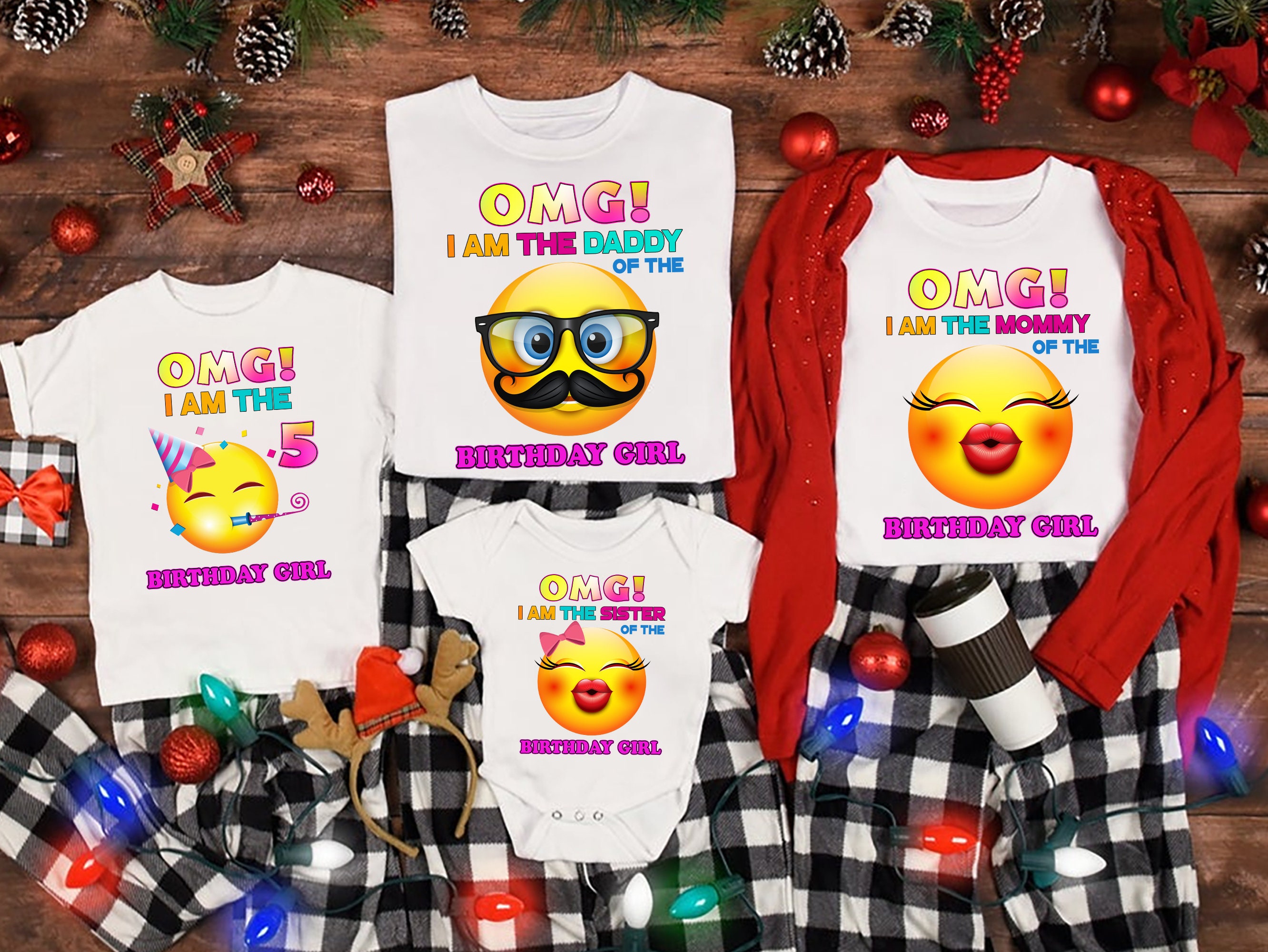 Emoji birthday shirt for best sale family