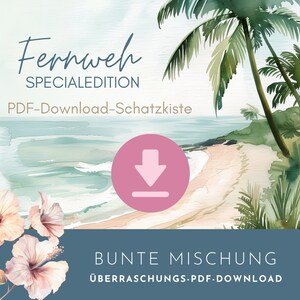 4月のPDF宝箱のダウンロード、WANDERLUST、A6バインダーの封筒用のカラフルなヘルパーミックスを備えたサプライズダウンロード