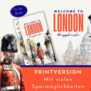 Spar-Challenge Klappkarte "Welcome to London" als Printversion.