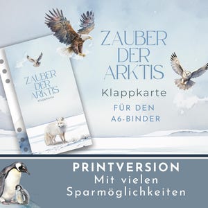 Spar-Challenge Klappkarte "Zauber der Arktis" als Printversion.