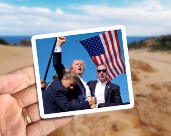 Wounded Sticker TRUMP 2024, SHOT, WOUNDED Sticker - Etsy