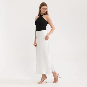 Silk Skirt, % 100 Mulberry Silk Skirt, Bias Cut Silk Skirt, Custom Made Silk Skirt