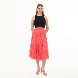 Lace Skirt, Custom Tailoring Skirt,Lace Full Circle Skirt, Flared Skirt