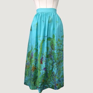 Shirred Skirt, Linen Flower Skirt,Skirt With Pockets,Custom Tailoring Skirt.