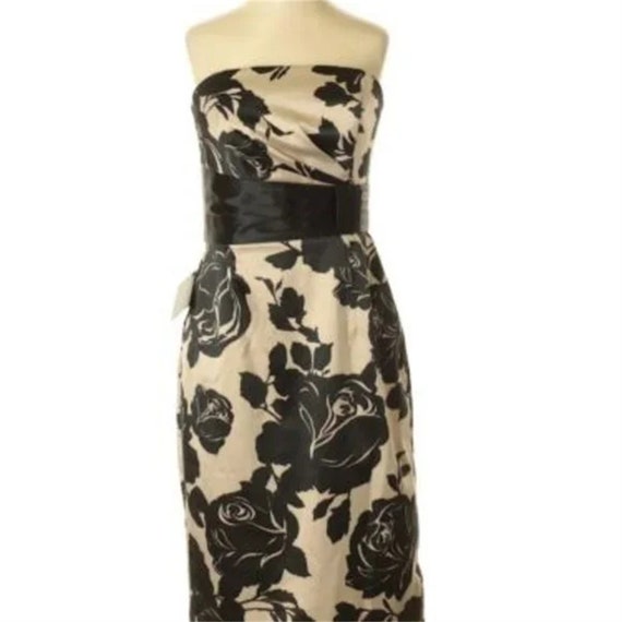 midi cocktail dress Donna Karan Women's A-Line Halter Midi Dress - Taffeta Blue