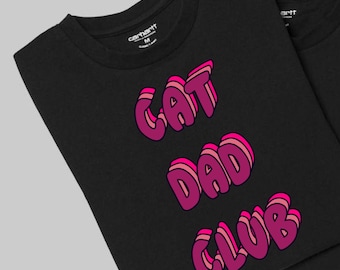 Roligt kattcitat Cat Dad Club PNG: