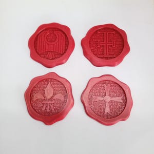 Renhetssigill, 3D-utskrivna, kylskåpsmagneter, frys, cosplay, rekvisita, 40K, Warhammer, Space Marine, Sisters of Battle, Inquisition, Imperial