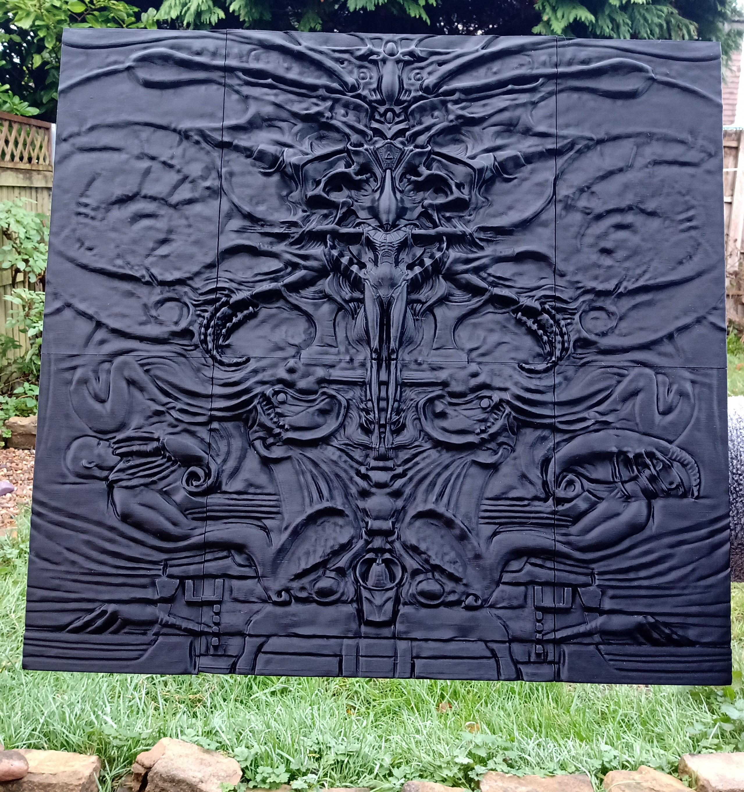 Aliens Mural Deacon Wall Art 3d Printed, Unique Design, H R Geiger ...